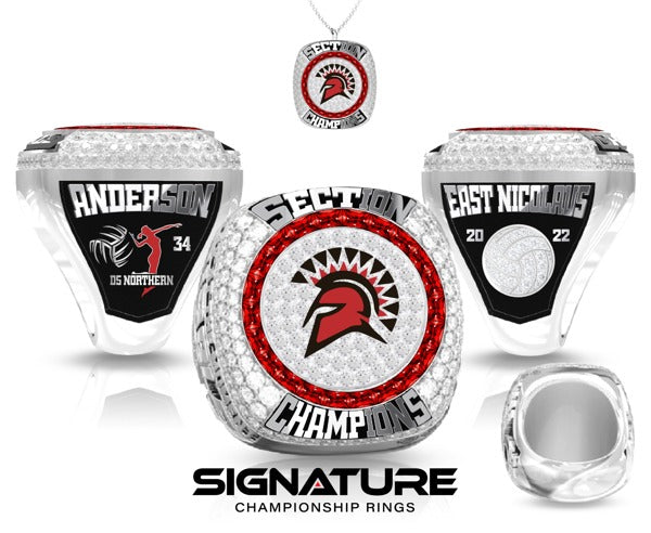 East Nicolaus High School Volleyball -Women's 2023 Championship Ring