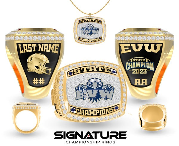 Eden Valley-Watkins High School Football 2023 Championship Ring