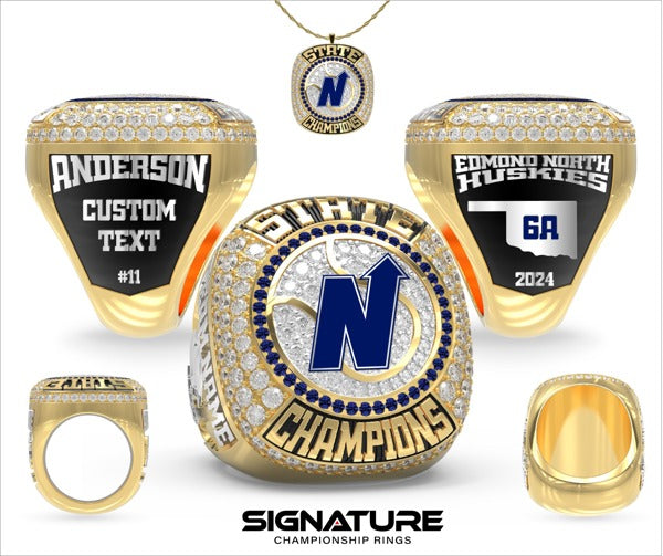 Edmond North High School Tennis -Men's 2024 Championship Ring