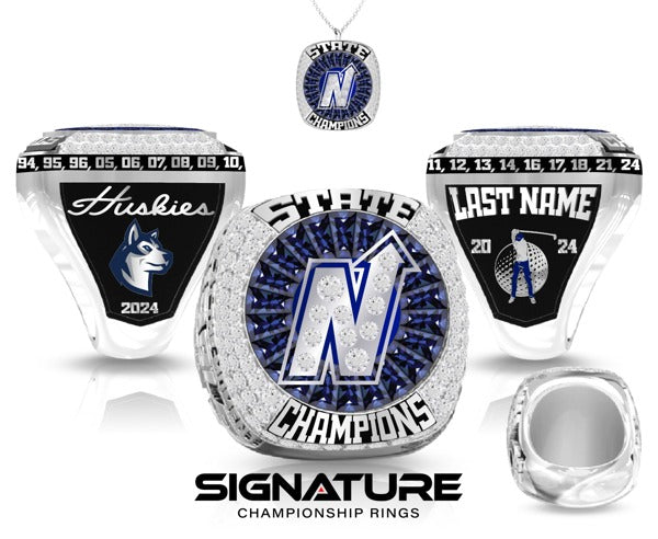 Edmond North High School Golf -Men's 2024 Championship Ring
