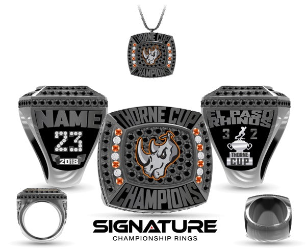 El Paso Rhinos Hockey -Men's 2018 Championship Ring