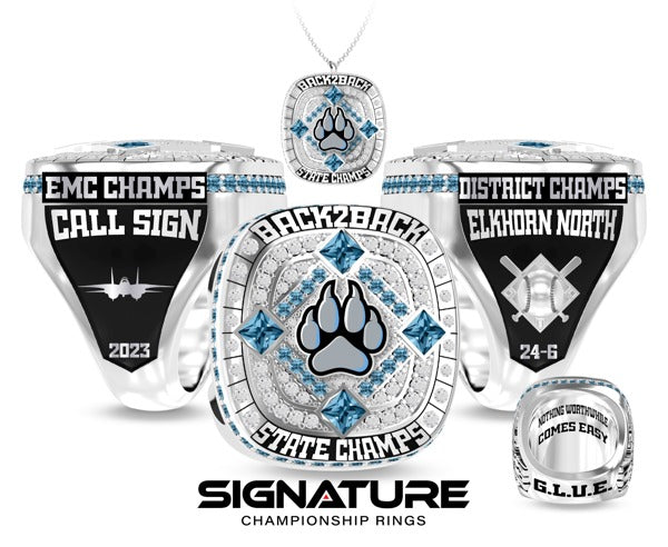 Elkhorn North High School Baseball 2023 Championship Ring