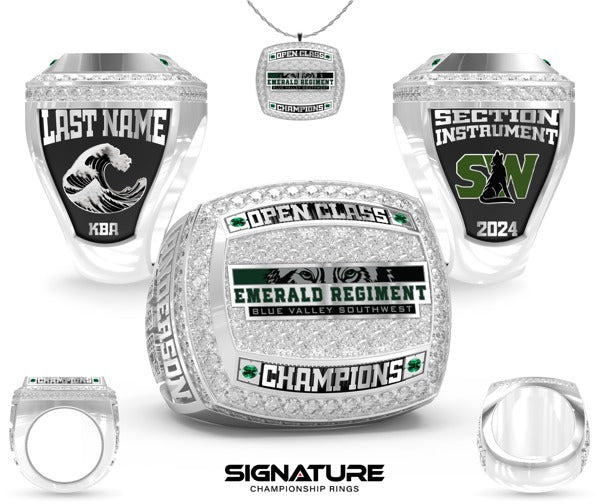 Blue Valley Southwest High School Band 2024 Championship Ring