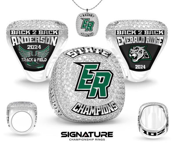 Emerald Ridge High School Track &amp; Field -Women's 2024 Championship Ring