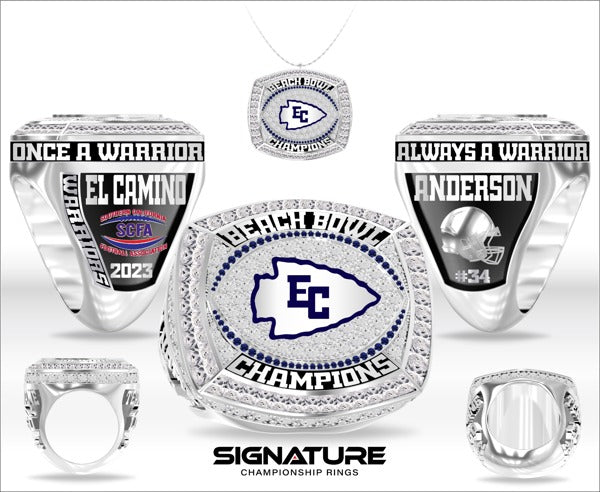 El Camino College Football 2023 Championship Ring