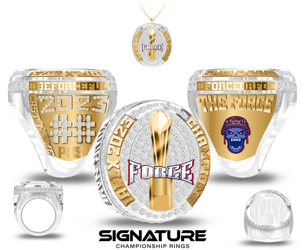 The Force  Football 2023 Championship Ring