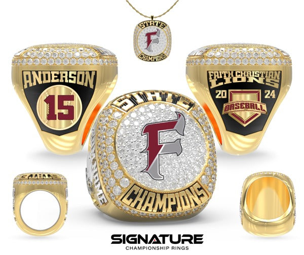 Faith Christian Academy High School Baseball 2024 Championship Ring