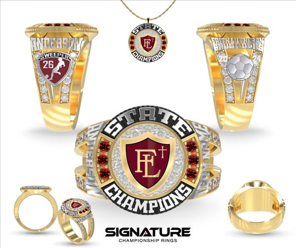Faith Lutheran High School Soccer -Women's 2024 Fashion Ring