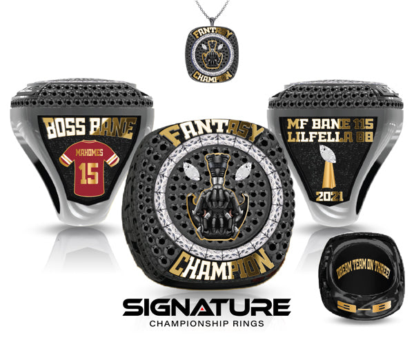 Darrell's Fantasy Football League Championship Ring