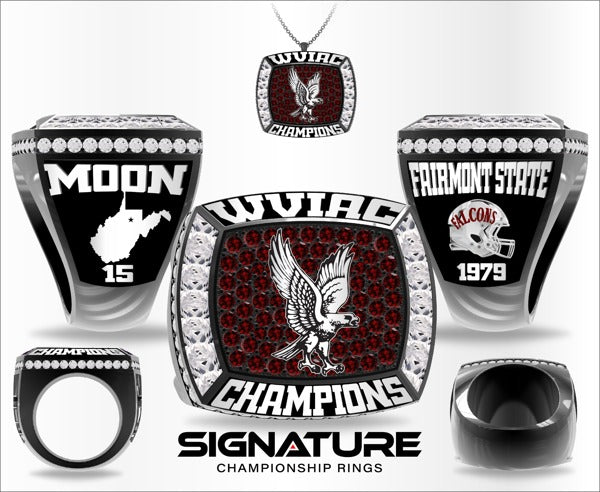 Porter Stiles Fairmont State College Football 1979 Championship Ring