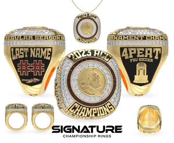 Florida State University Soccer -Women's 2023 Championship Ring