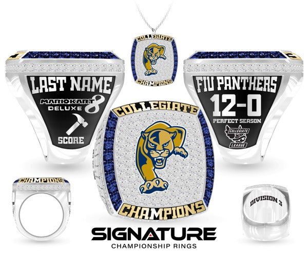 Florida International University eSports 2024 w/hammer Championship Ring