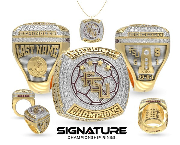 Florida State University Soccer -Women's 2023 Championship Ring
