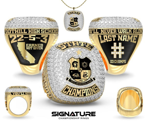 Foothill High School Soccer -Men's 2024 Championship Ring