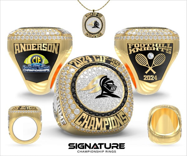 Foothill High School Tennis -Men's 2024 Championship Ring