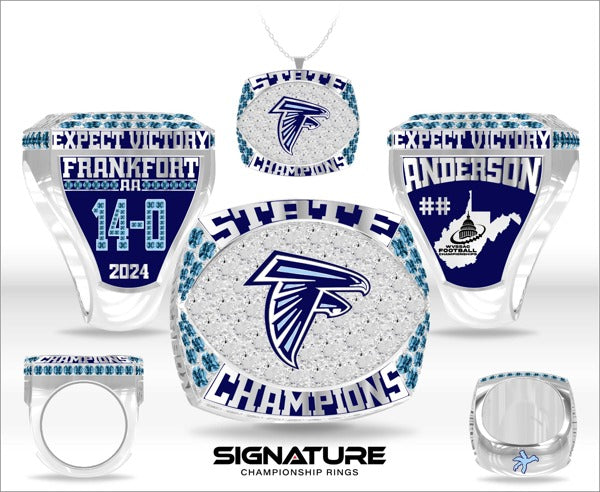 Frankfort High School Football 2024 Championship Ring