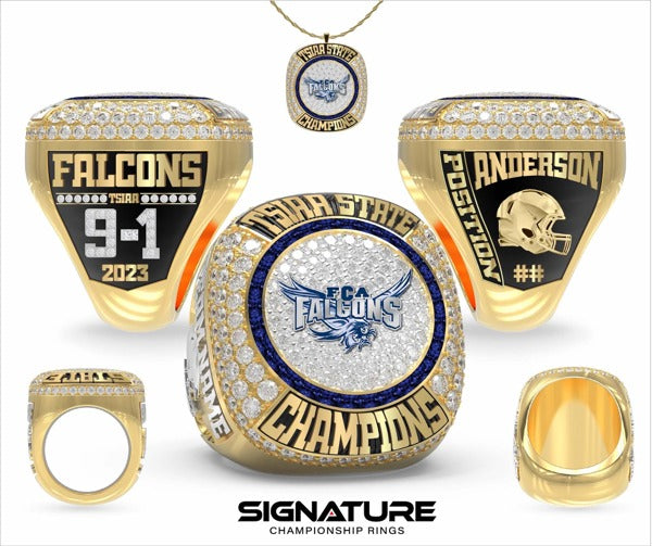 Franklin Christian Academy Football 2023 Championship Ring
