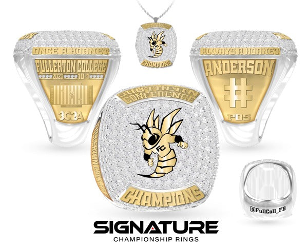 Fullerton College Football 2023 Championship Ring