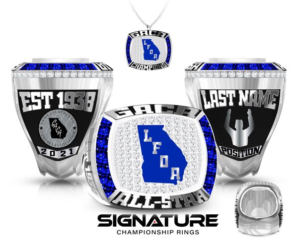 G.A.C.A. Championship Ring with Blue Logo