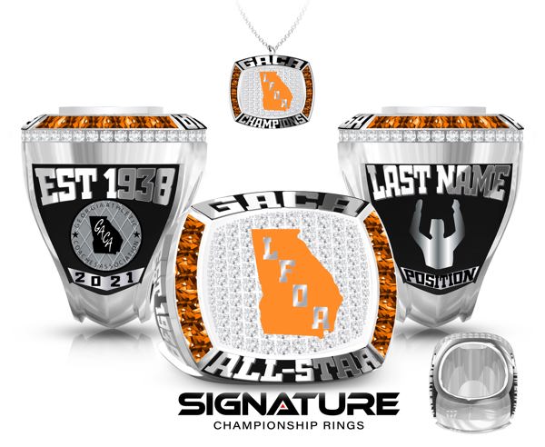 G.A.C.A. Championship Ring with Orange Logo