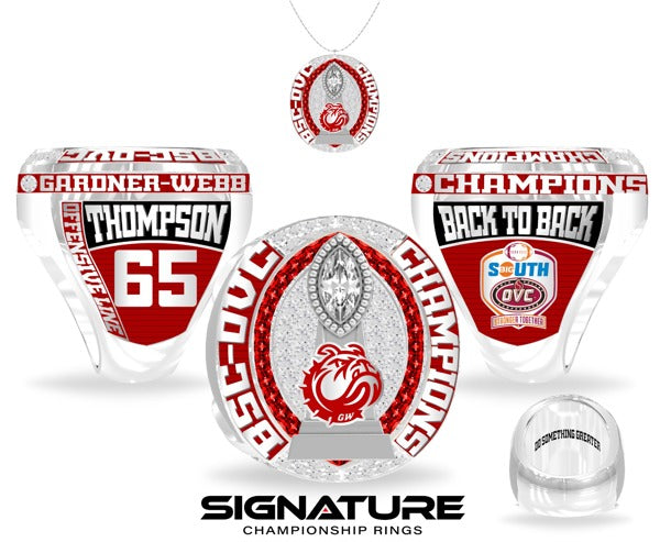 Gardner-Webb University Football 2023 Championship Ring