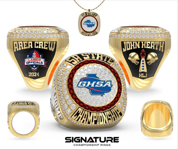 GHSA Football Officials 2024 Championship Ring