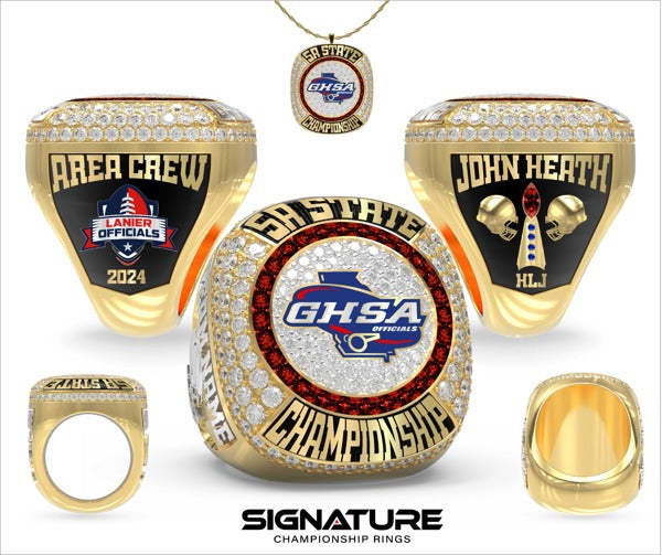 GHSA Football Officials 2024 Championship Ring
