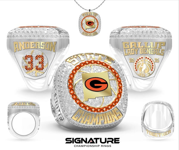 Gallup High School Basketball -Women's 2025 Championship Ring