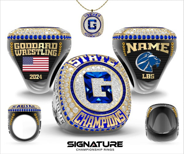 Goddard High School Wrestling 2024 Championship Ring