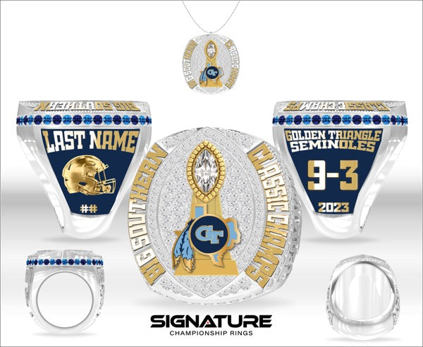 Golden Triangle Seminoles Football 2023 Championship Ring