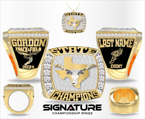 Gordon High School Track &amp; Field -Men's 2024 Championship Ring