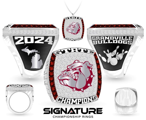 Grandville High School Bowling 2024 Championship Ring