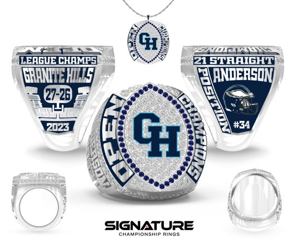 Granite Hills High School Football 2023 Championship Ring