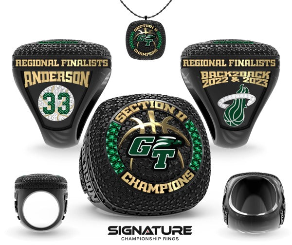 Green Tech High Charter School Basketball -Men's 2023 Championship Ring