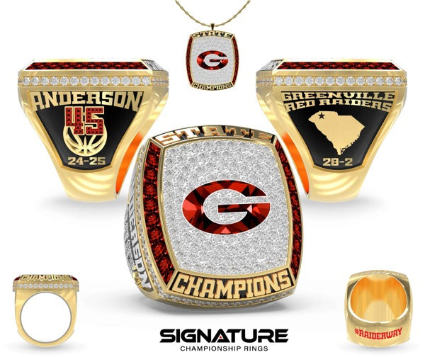 Greenville Senior High School Basketball -Men's 2025 Championship Ring