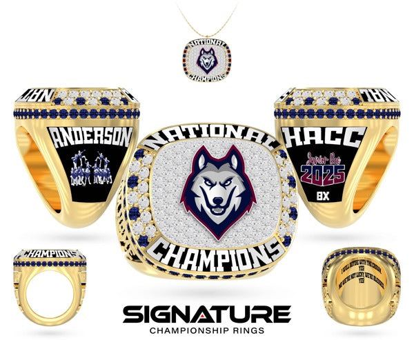 HACC Sports Club Cheer 2025 Championship Ring