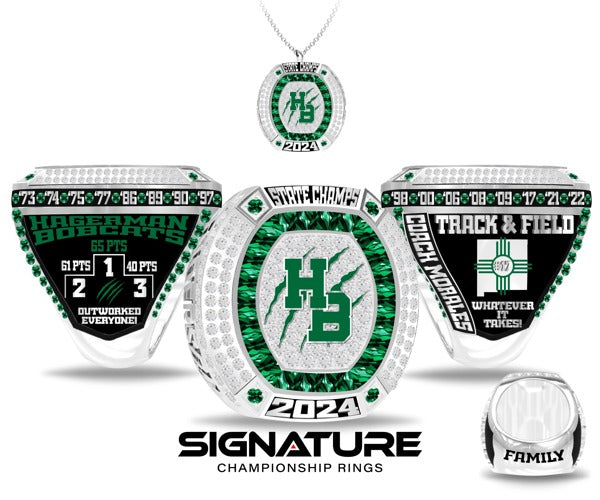 Hagerman High School Track &amp; Field -Men's 2024 Championship Ring