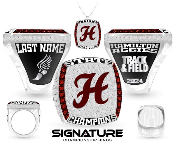 Hamilton High School Track &amp; Field -Men's 2024 Coach Championship Ring