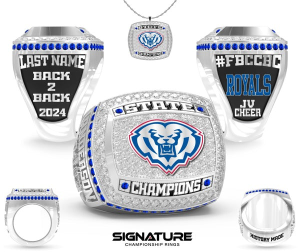 Hamilton Southeastern High School JV Cheer 2024 Championship Ring