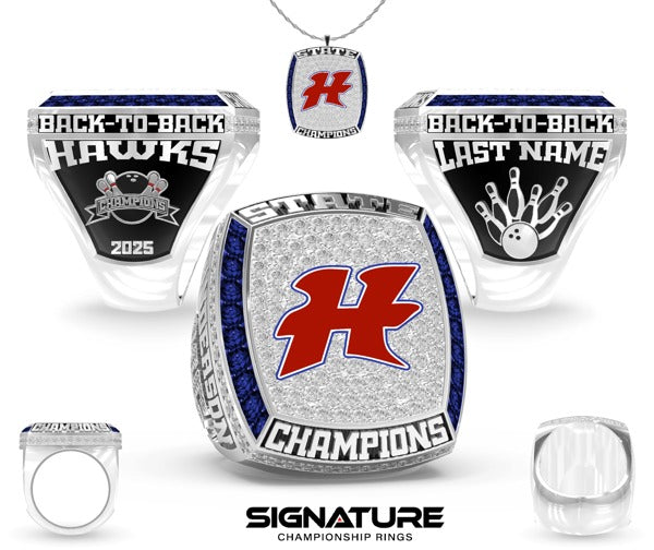 Hancock High School Bowling 2025 Championship Ring