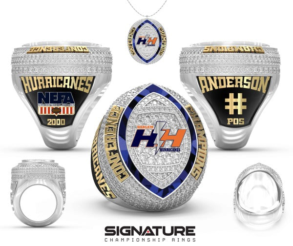 Harlem Hurricanes Football 2025 Championship Ring