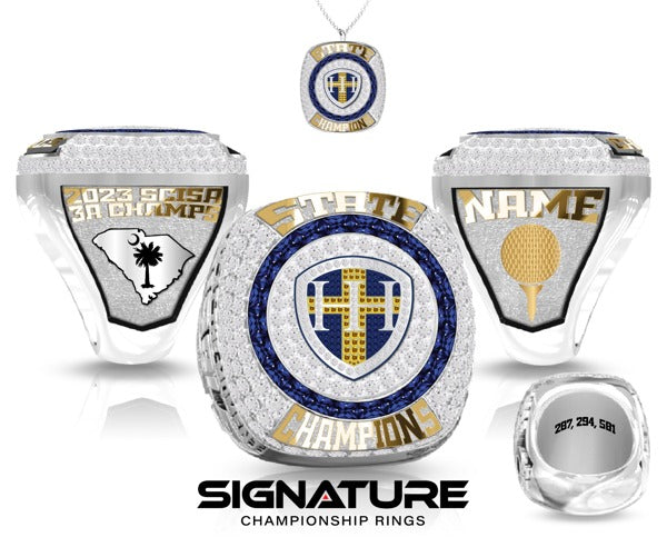 Hilton Head Christian Academy Golf -Men's 2023 Championship Ring
