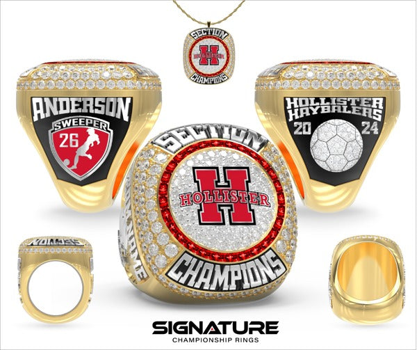 Hollister-San Benito High School Soccer -Men's 2024 Championship Ring