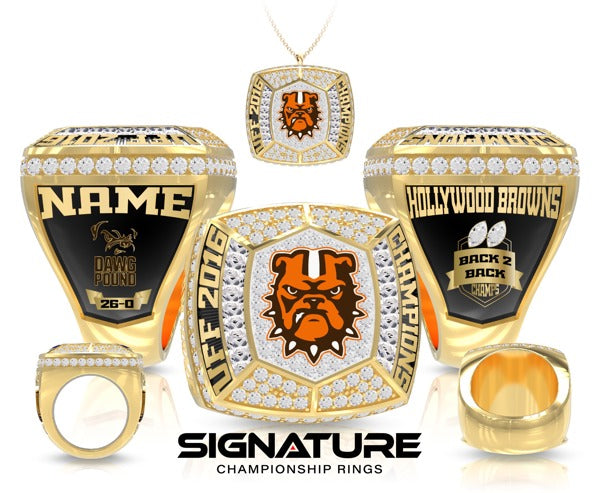 Hollywood Browns Football 2024 Championship Ring