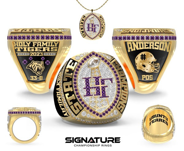Holy Family High School Football 2023 Championship Ring