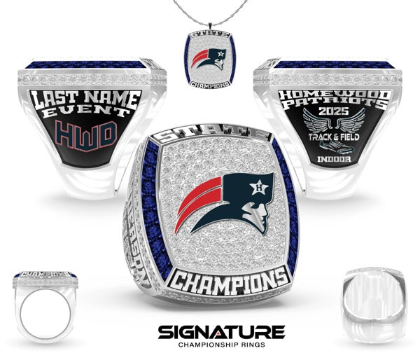 Homewood High School Indoor Track &amp; Field -Men's 2025 Championship Ring