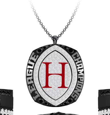 Hopkins Hilltoppers Football Pendant