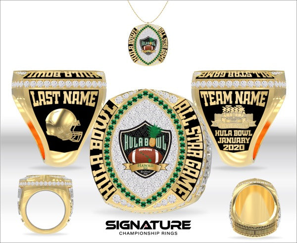Hula Bowl Football 2020 All Star Game Championship Ring