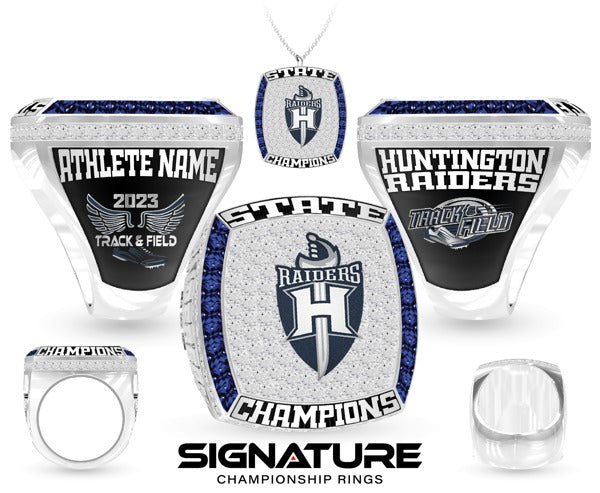 Huntington High School Track &amp; Field -Women's 2023 Championship Ring