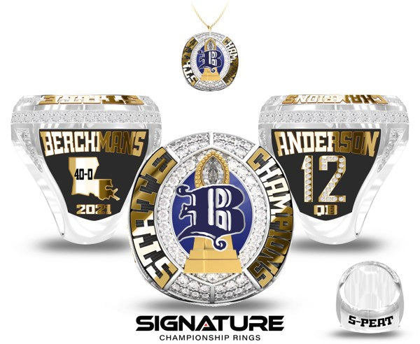 Berchmans Academy of the Sacred Heart Championship Ring